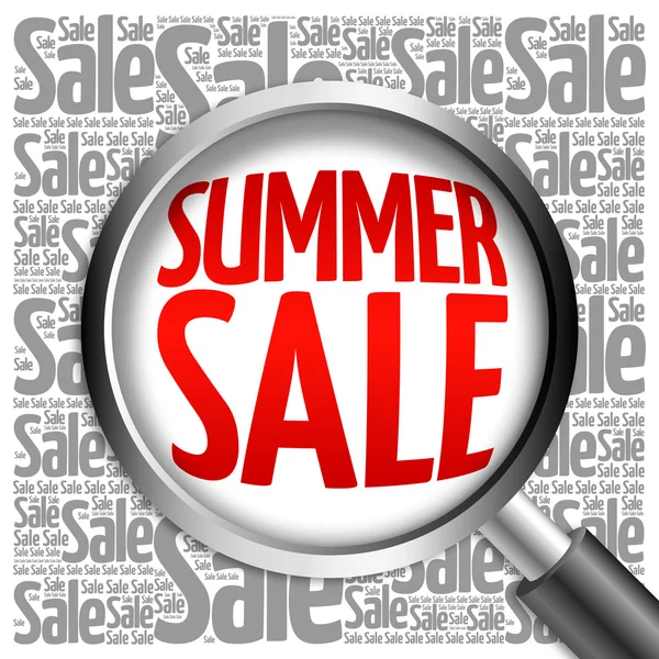 SUMMER SALE хмара слів — стокове фото