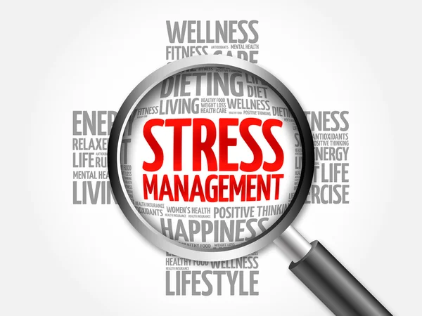 Stress Management word cloud — Stockfoto