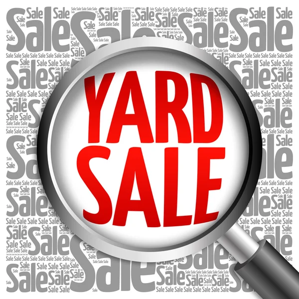 Хмара слів YARD SALE — стокове фото