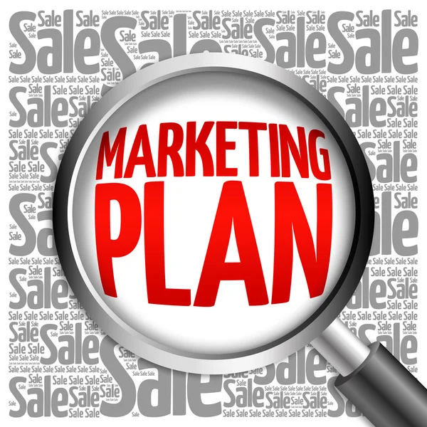 Marketing Plan sale word cloud — Stock Photo, Image