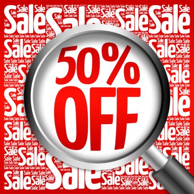 %50 off Satılık kelime bulutu