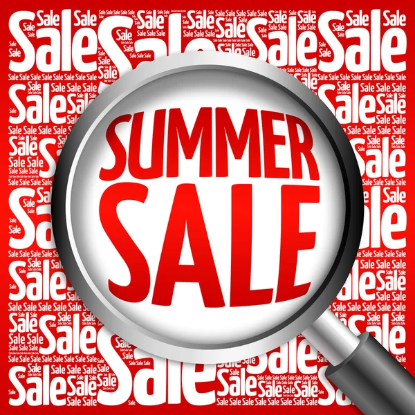 Summer Sale słowo cloud — Zdjęcie stockowe