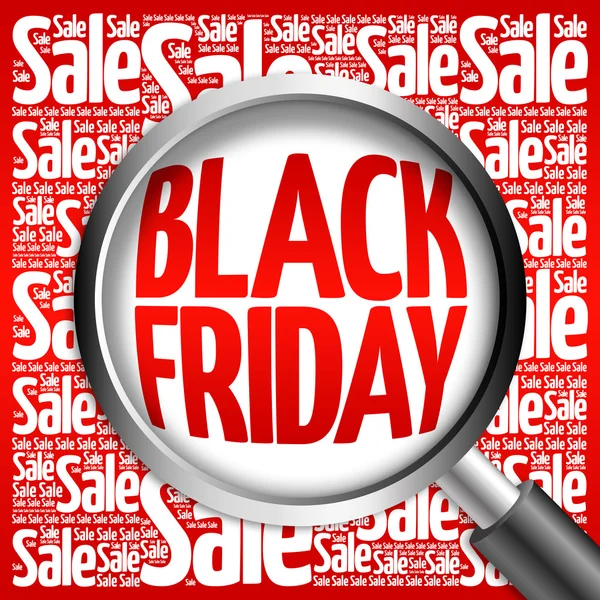 Black Friday venta palabra nube — Foto de Stock