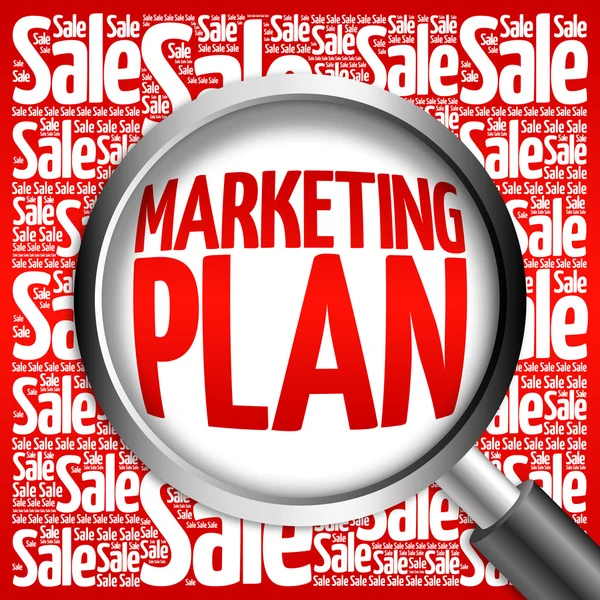 Marketing Plan sale word cloud — Stock Photo, Image