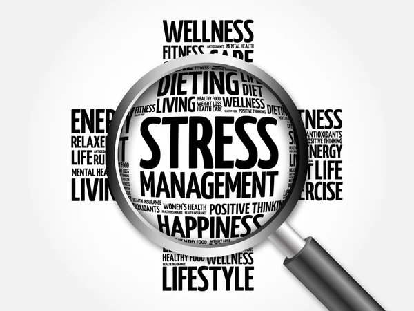 Stress Management word cloud — Stockfoto