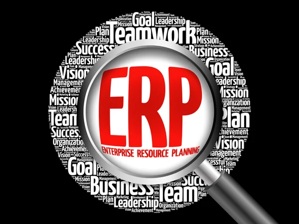 ERP - Enterprise Resource Planning — Stock Photo, Image