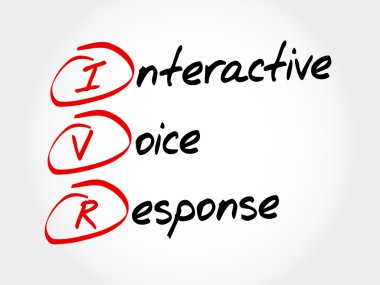IVR - Interactive Voice Response clipart