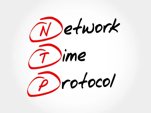 NTP - Protokol Waktu Jaringan - Stok Vektor