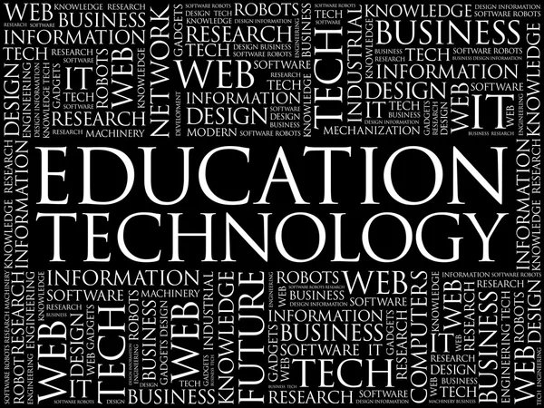 Educación Tecnología palabra nube — Archivo Imágenes Vectoriales