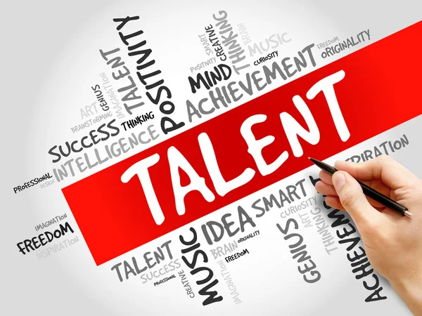 Talent word cloud — Stock Photo, Image