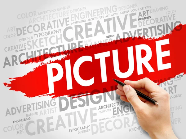 PICTURE word cloud — Stock Photo, Image