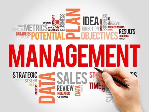 Management word cloud — Stockfoto