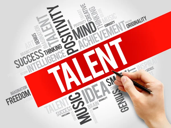Talent word cloud — Stock Photo, Image