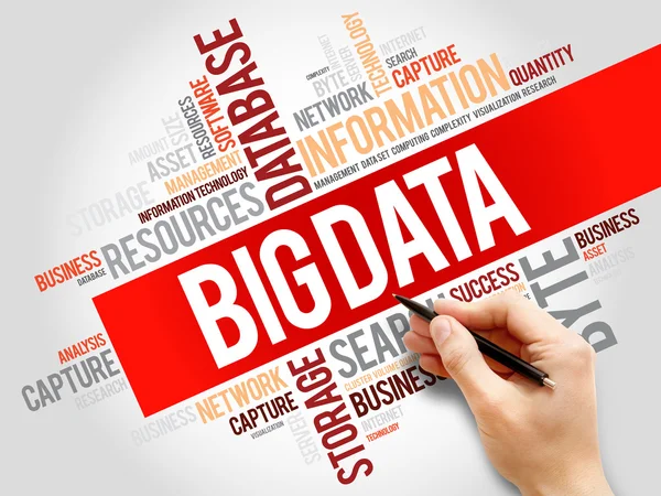 Big Data word cloud — Stock Photo, Image