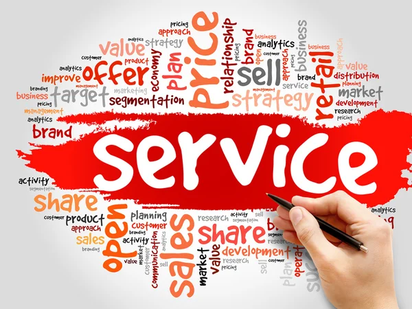 SERVICE word cloud — Stock Photo, Image