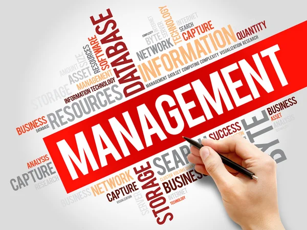 Management word cloud — Stockfoto