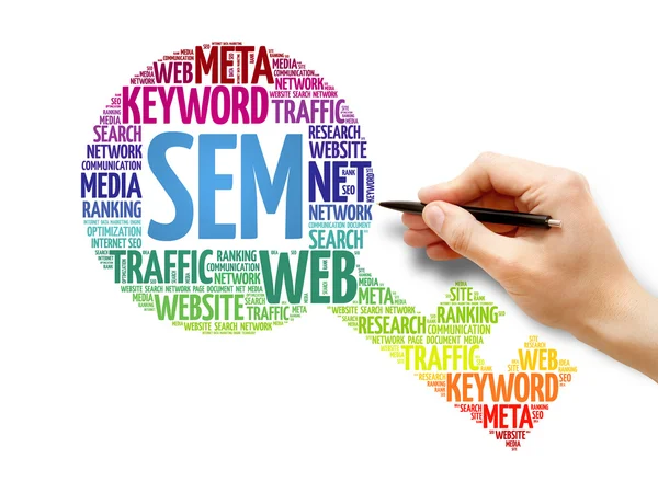 SEM - Search Engine Marketing nyckel — Stockfoto