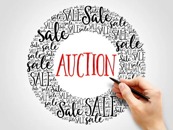 Auktion ord moln — Stockfoto