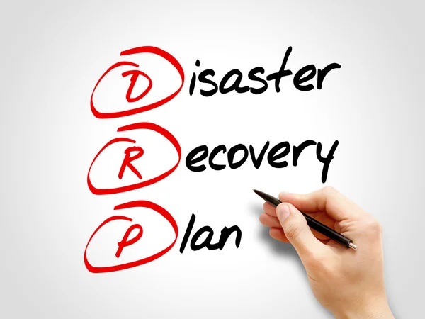 DRP - σχέδιο αποκατάστασης καταστροφών — Φωτογραφία Αρχείου