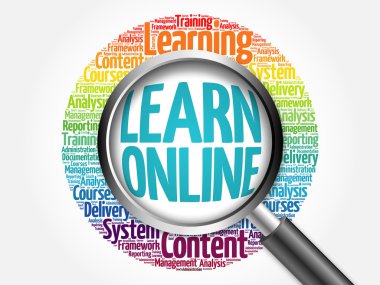 Online kelime bulutu büyüteç ile öğrenin