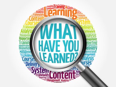 Ne öğrendin? kelime bulutu