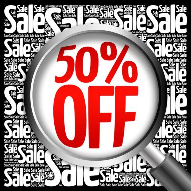 %50 off Satılık kelime bulutu