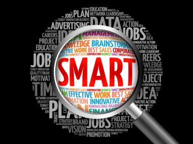 Büyüteç ile akıllı kelime bulutu