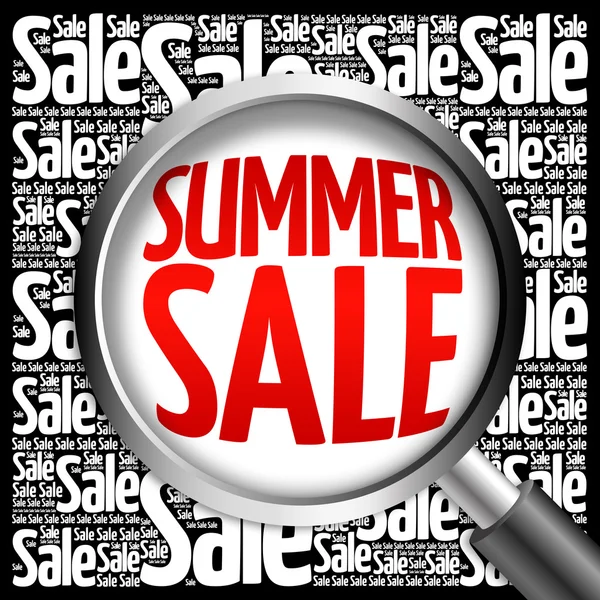 SUMMER SALE хмара слів — стокове фото