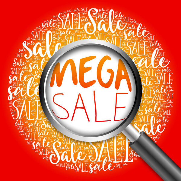 MEGA SALE word cloud