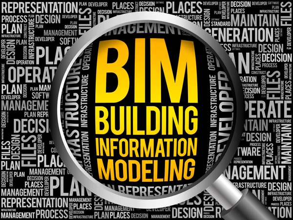BIM - Creación de modelos de información — Foto de Stock