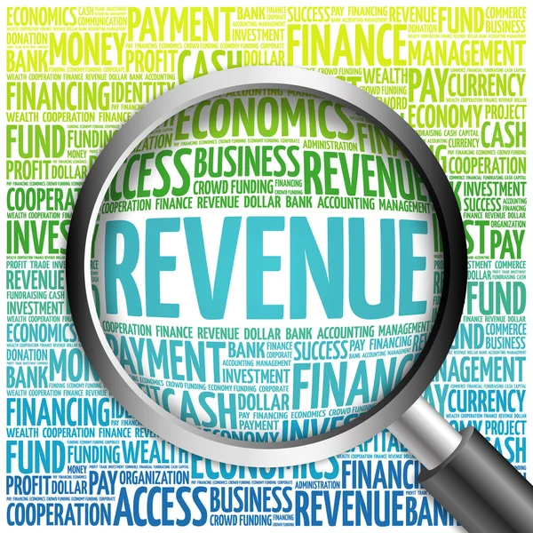 REVENUE word cloud — Stock Photo, Image