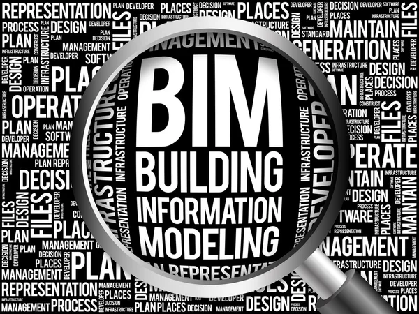 BIM - побудова інформаційного моделювання — стокове фото