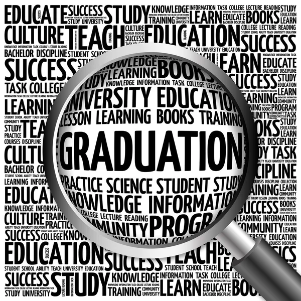 GRADUATION word cloud — Stock Photo, Image