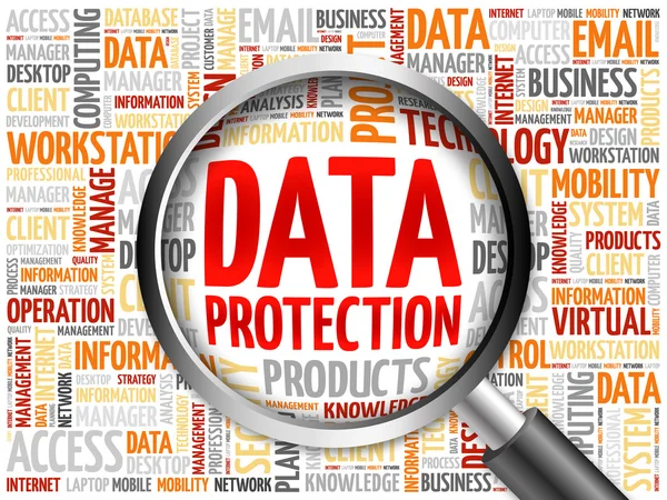 Data protection word cloud — Stock Photo, Image