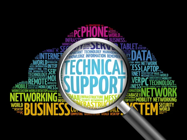 Technical support word cloud — Stock Photo, Image