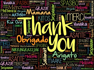 Thank You Word Cloud concept