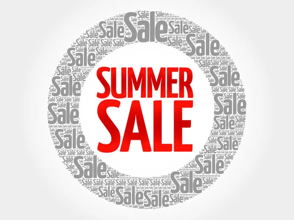 SUMMER SALE слова хмара — стоковий вектор