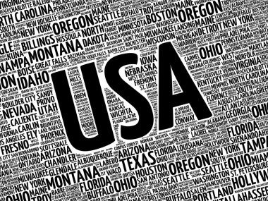 ABD şehirler bulut kavramı kelime