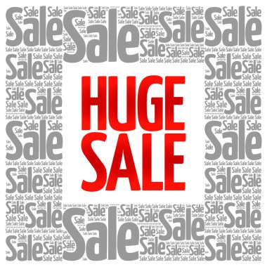Büyük satış kelime bulutu
