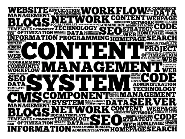 Sistema di gestione dei contenuti CMS — Vettoriale Stock