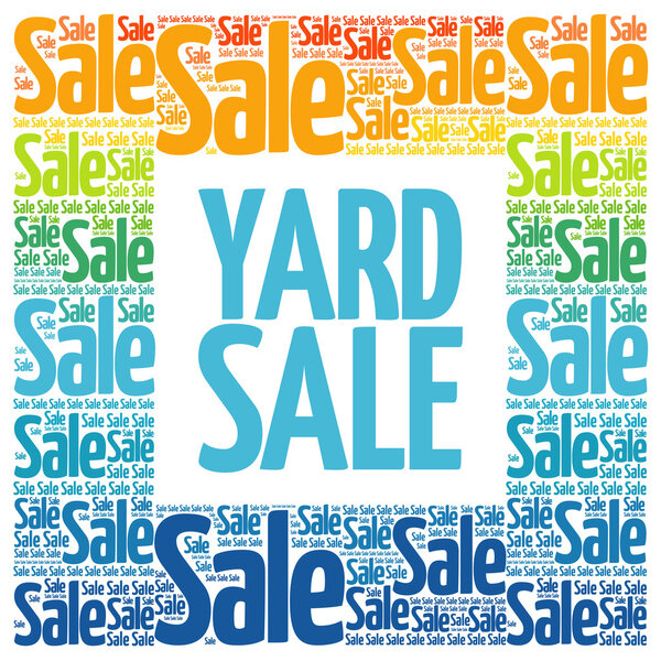 YARD SALE words cloud