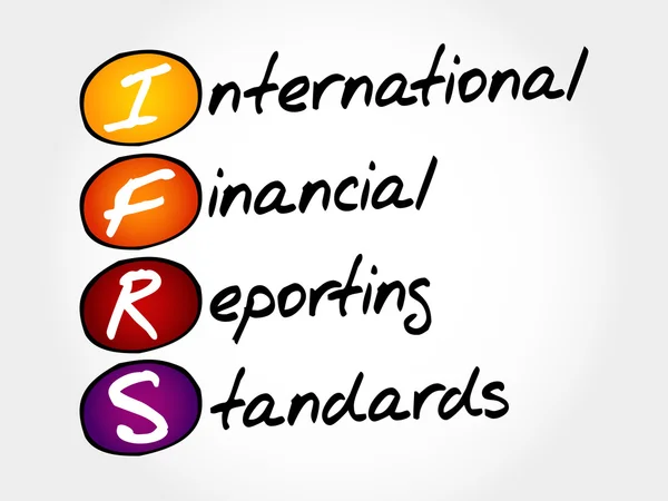 Normas Internacionales de Información Financiera — Vector de stock