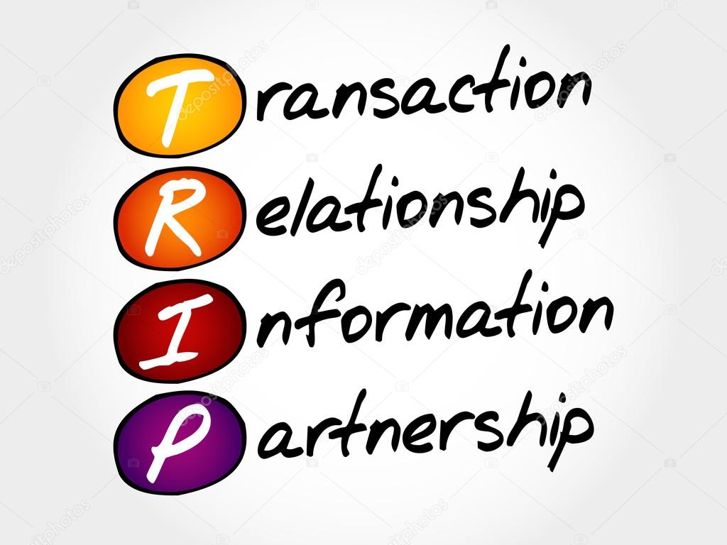 TRIP Transaction, Relationship, Information Stock Vector by ©dizanna