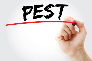 El Pest analizi marker ile yazma