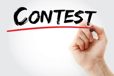 el yazma Yarışması marker ile