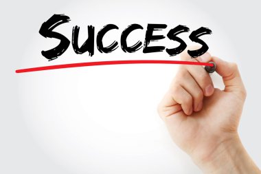 el işareti ile başarı yazma