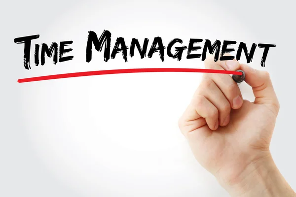 Hand writing Time Management — Stock Photo, Image