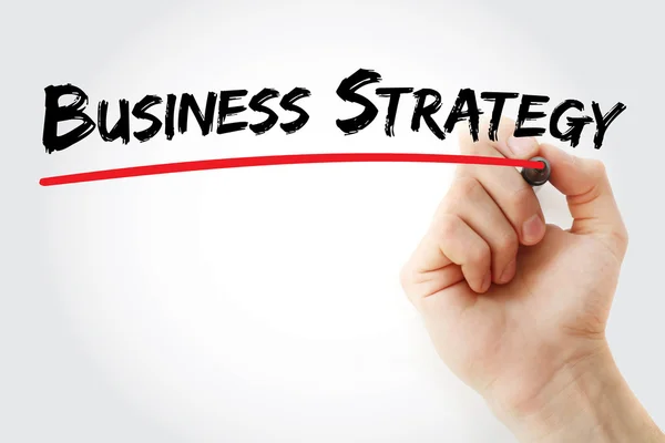 Escritura a mano estrategia de negocios —  Fotos de Stock
