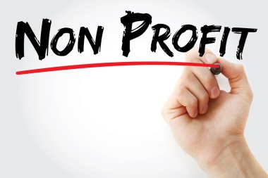 Kar amacı gütmeyen marker ile yazma el