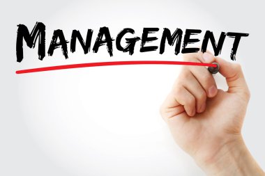 el ile kırmızı işaret yönetimi yazısı